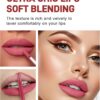 Lip Liner And Lipstick Set, Matte Liquid Lipstick Lip Liner Set Long Lasting Moisturizing Velvety Lipstick Matte Pink Lip Gloss Waterproof Non-Stick Cup Liquid Lipstick Lipliner Make Up Gift Set