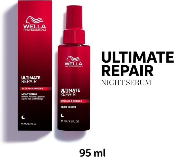 Wella Professionals Ultimate Repair Night Hair Serum – Lightweight Leave-in Hair Serum For All Types of Hair Damage – Hair Repair Treatment & Frizz Control