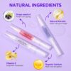 Makartt Cuticle Oil Pens - Nourishing Cuticle Oil for Nail Strengthener, Moisturizing, Natural Ingredients Nail Softener, Nail Oil Cuticle for Repairing Cracked and Dry, Ideal Cuticle Care Set 3PCS