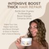 Vitamins Hair Mask Keratin Treatment - Biotin Castor and Coconut Oil Deep Conditioner for Thick Coarse Hair - Protein Repair Product for Coloured Dry Damaged Curly Wavy & Straight Locks