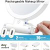 MIYADIVA Magnifying Mirror with Light, 20x Makeup Mirror with Light for Plucking Eyebrows