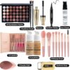 Make-Up Sets,All In One Make Up Set For Women,Makeup Kit Includes 40 Colors Eyeshadow Palette Mascara Foundation & Face Primer Eyeliner Stamp Lip Gloss Set Eyebrow Soap Makeup Sponge