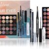 Joyeee All in One Makeup Kit For Teenager Girls, Full Starter Makeup Kit for Women Beginners Includes Eyeshadow Palette, Eye Brush, Mascara, Eyebrow Pencil, Eyeliner Pencil SET001