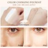 4 in 1 Colour Changing Foundation, SPF50 Medium Spectrum Foundation, Colour Changing Mature Skin Foundation, Full Coverage Skincare, Moisturizing Anti-aging, Universal Shade for All Skin Types-30ML
