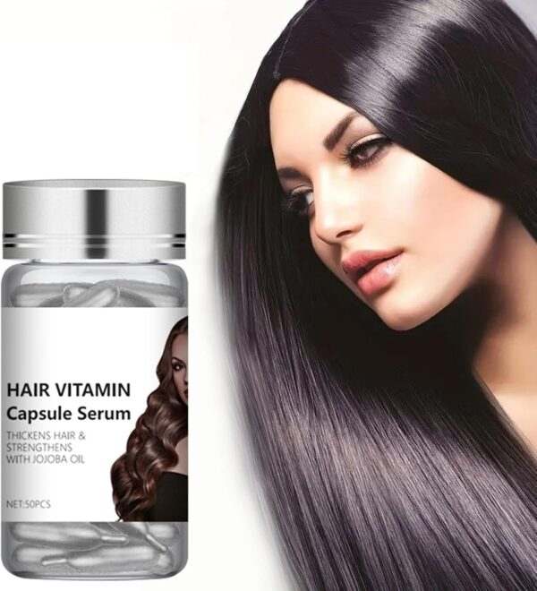 50PCS Capsules for Hair Care,Hair Vitamin Serum Capsule,Deep Conditioning Repair Improve Damaged Hair,Prevent Hair Loss and Enhance Shine, Hair Care Capsule for All Hair Types