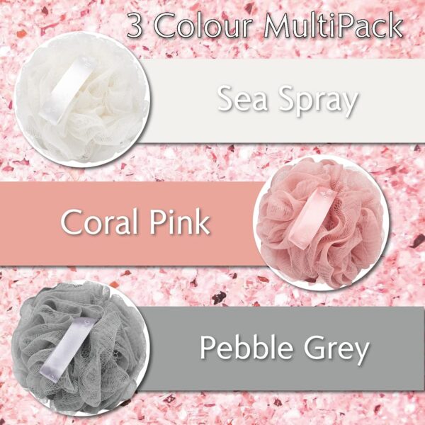 71EMrnEKviL._AC_SL1500_.jpg Temple Spring Loofah Shower Sponge, Recycled Body Scrubber Scrunchies, Exfoliating Bath Sponge, Shower Puff Bath Sponges for Adults, Loofah Back Scrubber Pouffe, Loofa Body Scrub Exfoliator Coral Pink