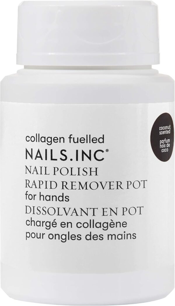 Nails.INC Nourish My Nails 2-Piece Nail Treatment Set – Vitamin C Cuticle Oil & Collagen Nail Polish Remover Pot, Hydrating & Strengthening Nail Care Duo, Vegan & Cruelty-Free Manicure Essentials