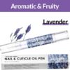 Lagunamoon Cuticle Oil Pen - 5ml Nail Oil with Natural Ingredients to Moisturize and Nourish Dry Cuticles, Prevent Cracking and Hangnails - Lavender