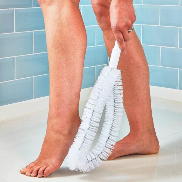 Coopers of Stortford - Bath Brush with Extra-Long Ergonomic Handle & Handy Hanging Hole