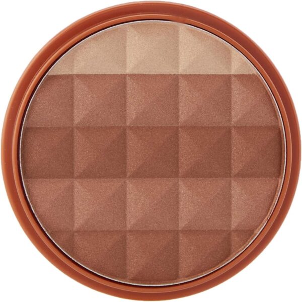 Rimmel London Radiance Shimmer Brick Pressed Bronzer, Light-As-Air Contouring Formula, 002 Medium, 12 g
