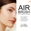 KYDA AirBrush Foundation Spray, Silky Foundation Makeup, High Coverage Smooth Creamy Finish, Lasting Lightweight Breathable, Moisturizing Makeup Primer (#118)