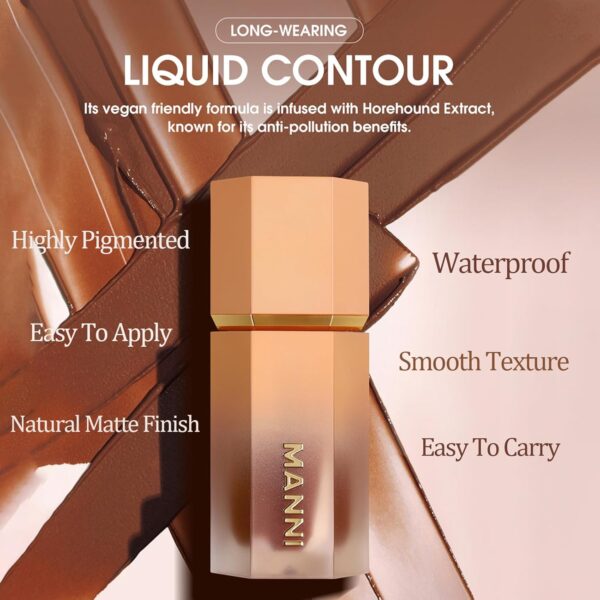 OKAQEE Bronzer Contour Stick - Cream Wand- Liquid With Cushion Applicator - Smooth Natural Matte Finish Wand - Beauty Products Makeup Effect (Caramel Tan)