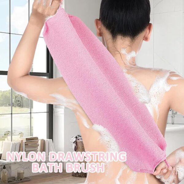 Exfoliating Shower Bath Glove Back Scrubber Set, Spa Experience Dead Skin Cell Remover, Vacuum Packed (Pink)