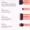 Real Techniques Face Base Makeup Brush Kit, For Concealer, Foundation, & Contour, Works With Liquid, Cream & Powder Products, Staples For Blending & Buffing, 4 Piece Set