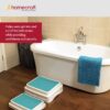 Homecraft Savanah Modular Bath Step, Aid for Getting Into and Out of Bath or Shower, Textured Slip Resistance Step, Stackable for Customer Height, Adjustability