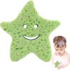 Kids Bath Sponge - Soft Wood Pulp Sponge Body Wash Scrubber,Cute Dead Skin Remover Body Scrubber Bath Rub Shower Brush for Children Kids Baby Toddler