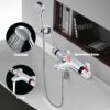 71GsyIzEIqL._AC_SL1500_.jpg Chrome Thermostatic Bath Shower Mixer, Uten 38°C Safety Lock Anti-Scald, Thermostatic Shower Valve with Bath Filler Spout, Chrome Modern Mixer Tap Style