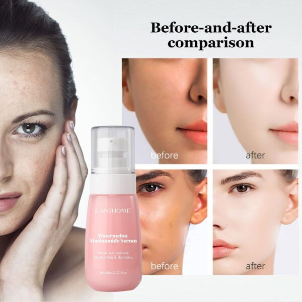 Watermelon Niacinamide Hydrating Serum, Moisturising & Brightening Serum, Foundation Makeup Base, Lightweight Facial Serum & Makeup Primer Liquid Highlighter (Color C)