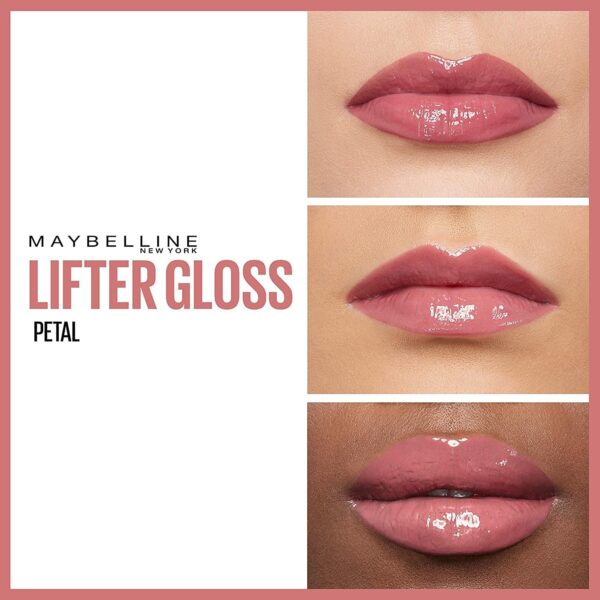 Maybelline New York Lifter Gloss, Plumping & Hydrating Lip Gloss with Hyaluronic Acid, 5.4 ml, Shade: 005, Petal