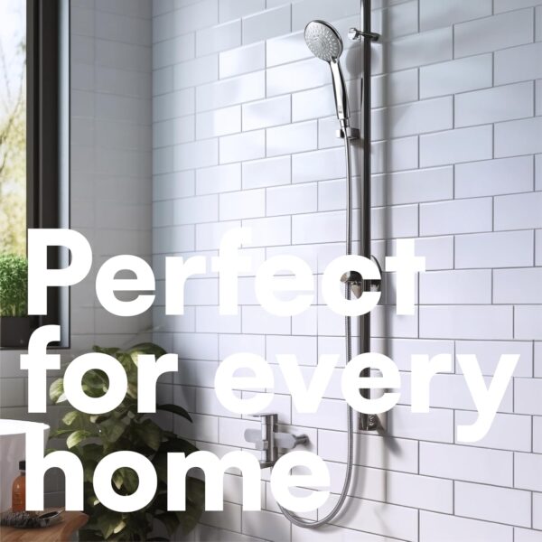 H&S Stainless Steel Long Shower Hose for Bath Taps with 2 Washers, 1.75m (69”) Universal Replacement Shower Hoses, Extra Shower Pipe Chrome Finish, Anti Kink & High Flow Flexible Handheld Extension