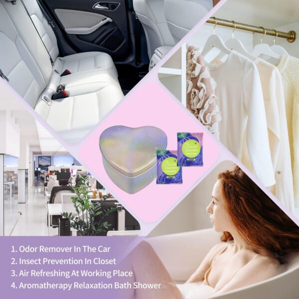 71HHilAsdzL._AC_SL1500_.jpg Shower Steamers Aromatherapy, Natural Organic 12-Pack Lavender Eucalyptus & Peach Shower Tablets, Women Relaxing Bath Spa Gift Set, Heart-Shaped Tin Box Shower Fizzies for Party, Birthday, Christmas