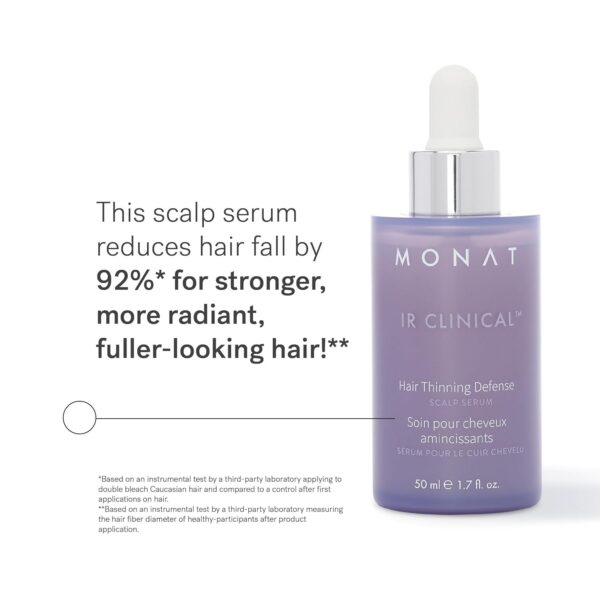 MONAT IR Clinical™ Hair Thinning Defense Serum – Nourishes Scalp, Reduces Breakage, Boosts Hair Density, and Supports Thicker, Fuller-Looking Hair with a Lightweight, Non-Greasy Formula