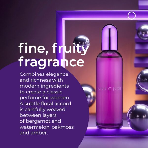 COLOUR ME Purple Perfume for Women. 100ml Eau de Parfum. Luxury Fragrance - Ladies Perfume, Long Lasting Womens Perfumes by Milton-Lloyd