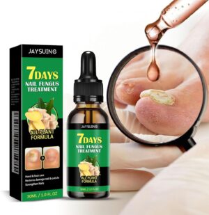 7 Days Nail Fungus Treatment Toenail Fungus Treatment Extra Strength-Ginger Nail Treatment,Toenail Cuticle Care Oil Care,Multi-Purpose Nail Repair for Your nails a Natural Shine (1)