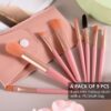 Professional Makeup Brushes Set Mini Makeup Brushes Portable Make up Set Premium Makeup Brushes Kits with PU Leather Bag Foundation Powder Cosmetic Brush Blush Blending Eyeshadow Brushes Sets