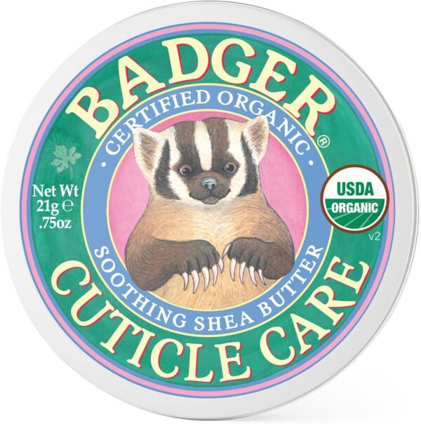 Badger Mini Cuticle Care, For Strong Healthy Nail Growth, With Soothing Shea Butter, Rosemary Fragrance, 21g