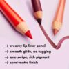 e.l.f. Cream Glide Lip Liner, Shape & Sculpt Lips, High-Pigment Pencil, Semi-Matte Finish, Vegan & Cruelty-Free, Mauve Aside