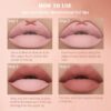 Prreal 2Pcs Lip Liner and Lipstick Makeup Set, Matte Liquid Lipstick + Matching Lip Liner, Nude Velvety Lipstick Makeup Kit, Waterproof Long Lasting labiales mate 24 horas originales (07)