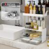 Makeup Organiser - Upgrade 2 Tier 3 Drawers Large Vanity Organiser, Versatile Cosmetic Organisers, Exquisite Bathroom Organiser Storage, Skincare Organisers, Dressing Table Organiser, Clear
