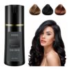 Natural Hair Dye Shampoo, Dye Shampoo 3-in-1, Ammonia & Paraben Free, for Men & Women (Black)