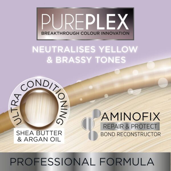PurePlex Blonde Bond Reconstructing Shampoo. Professional Toning Formula Nourishes & Rebuilds hair from within, Protects & Restores, 200ml. By Knight & Wilson