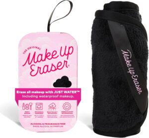 MakeUp Eraser The Original Effortlessly Remove All Makeup Using Only Water, Including Waterproof Mascara, Eyeliner, Foundation, Lipstick, and More - Chic Black