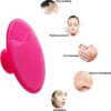 Facial Cleansing Brush Face Exfoliator Pad Silicone Face Scrubber, Mini Manual Silicone Face Scrubber Face Massager Brush Anti-Aging Skin Cleanser and Deep Exfoliator Makeup Tool for Girl Sister Women