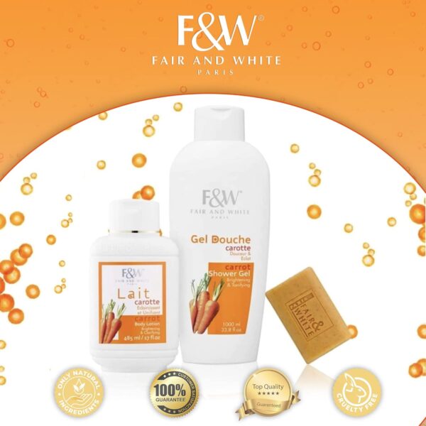 Fair & White Carrot Shower Gel Brightening & tonifying
