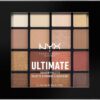 NYX Professional Makeup Ultimate Shadow Palette, 16 Vibrant True-To-Pan Eyeshadow Shades, Metallics, Shimmers, Colours and Nudes in Pressed Pigments, Vegan Formula, Warm Neutrals, 0.8 g