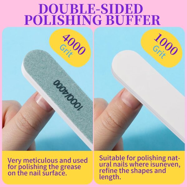 FANDAMEI Nail Buffer Kit, 10 PCS Nail Buffer Block with Different Grit, Nail Buffers, Nail Buffing Block, Buffer Nail File, Cuticle Trimmer, Nail Care Tool Kit, Nail Tools, Nail Kit, Manicure Tools