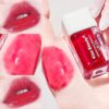 Leogony 4PCS Shimmer Korean Lip Gloss, Cute Lip Balm Makeup, Plump Hydrating Toot Lip Glow Oil Set