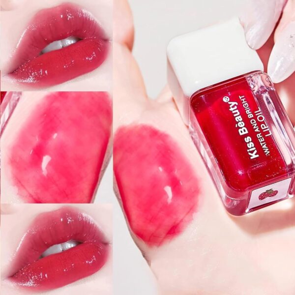 Leogony 4PCS Shimmer Korean Lip Gloss, Cute Lip Balm Makeup, Plump Hydrating Toot Lip Glow Oil Set