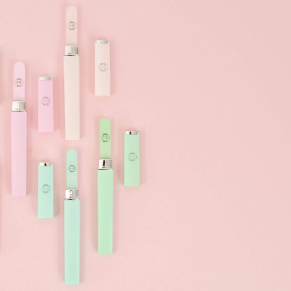 Malva Belle Best Crystal Glass Nail File – Long Lasting Double Sided Tempered Glass File – Professional Salon Manicure/Pedicure Filing Tool for Natural Nails - Pink (2 mm)