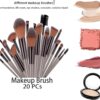 LHLXZQ Makeup Brush Set, 33 Pcs Makeup Tool Set with Makeup Sponge, Powder Puffs, Brush Cleaner, Professional Face Makeup Brushes for Foundation Powder Concealers Eyeshadow Blush, etc