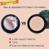 SIAMHOO CC Cream Foundation with Mushroom Head Air Cushion CC Cream Foundation Full Coverage for Flawless Makeup, Even Skin Tone 0.7fl.oz - Natural
