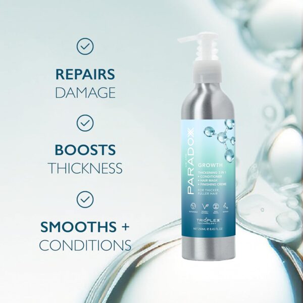 WE ARE PARADOXX Hair Conditioner 250ml, Growth Thickening 3-in-1, Hair Mask, Leave-In Treatment & Finishing Crème, Thicker Fuller Hair, Gift For Her, Travel Size, 99% Natural, Vegan and Cruelty Free