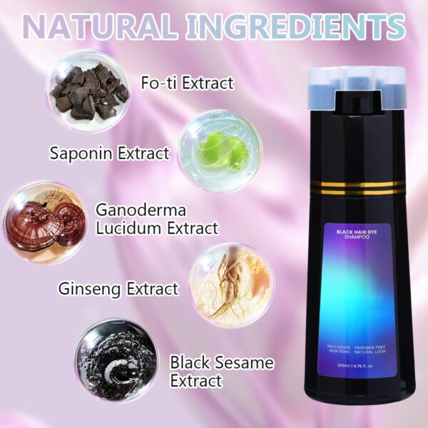 Polar Hair Dye Shampoo, Polar Hair Care, Polar Hair Care Instant Dye Shampoo, Natural Hair Color Shampoo for Gray Hair Coverage, Suitable for Women & Men (Light Brown)