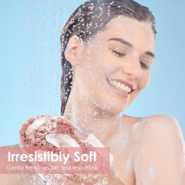 71KD95EVDdL._AC_SL1500_.jpg Dimeho 3PCS Bath Sponge for Women Soft Bath Sponge Gentle Sponge Loofah Body Scrubber Shower Sponge for Body Wash Bathroom Deep Cleansing Bathing Sponge Bathing Accessories 3 Colors Large Size