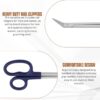 ASM® Extra Long Toe Nail Scissors Clipper Cutters for Thick Nail Arthritis Manicure Pedicure Chiropody Podiatry 7"-7.5" Nail Scissor & Nail File Set for Senior Men and Women Set for Nail Care