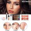 Makeup Sets, Cosmetic Make Up Starter Kit With Storage Bag Portable Travel Make Up Palette Eyeshadow Foundation Lip Gloss for Teenage & Adults(Style B)